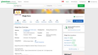 
                            11. Working at Magic Ears | Glassdoor.ca