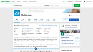 
                            8. Working at MarketSource | Glassdoor