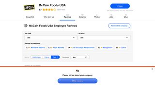 
                            5. Working at McCain Foods USA: 84 Reviews about Pay & Benefits ...