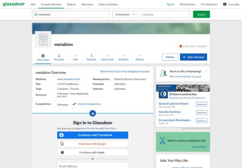 
                            13. Working at metabion | Glassdoor