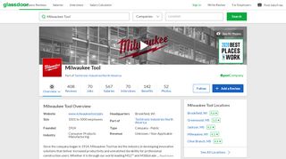 
                            6. Working at Milwaukee Tool | Glassdoor