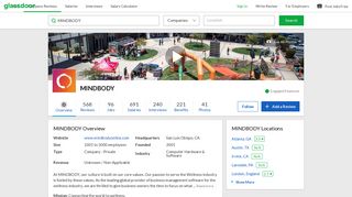
                            6. Working at MINDBODY | Glassdoor