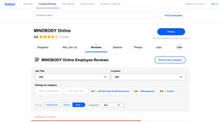 
                            7. Working at MINDBODY Online: Employee Reviews | Indeed.com