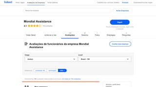 
                            11. Working at Mondial Assistance: 157 Reviews | Indeed.com.br