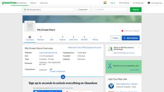 
                            5. Working at My Dream Store | Glassdoor.co.in