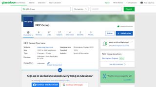 
                            11. Working at NEC Group | Glassdoor