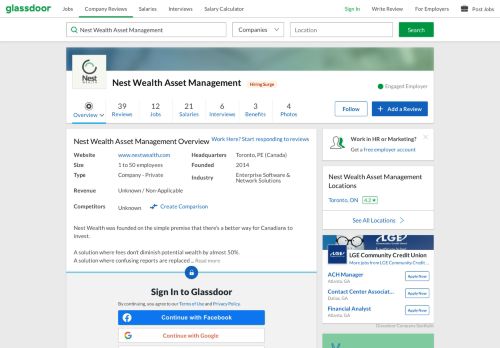 
                            13. Working at Nest Wealth Asset Management | Glassdoor