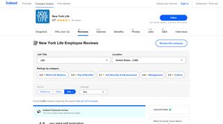 
                            5. Working at New York Life: 1,916 Reviews | Indeed.com