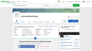 
                            8. Working at N.H. Goel World School | Glassdoor.co.in