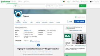 
                            7. Working at Onespy | Glassdoor.ie