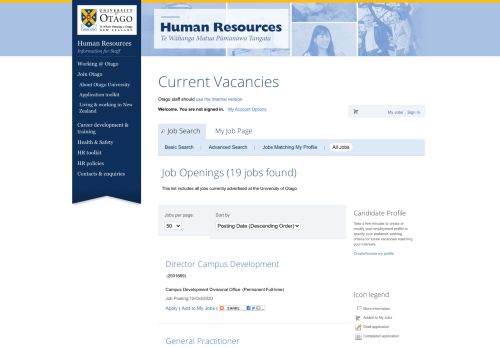 
                            9. Working at Otago - Your Career, University of Otago