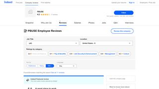 
                            3. Working at PBUSE: Employee Reviews | Indeed.com