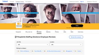 
                            10. Working at Peoplelink Staffing Solutions: 287 Reviews | Indeed.com
