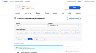 
                            7. Working at PFS Investments: 59 Reviews | Indeed.com