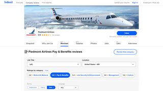
                            9. Working at Piedmont Airlines: 144 Reviews about Pay & Benefits ...