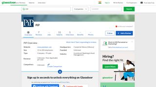 
                            10. Working at PiP | Glassdoor.co.in