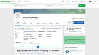 
                            3. Working at PowerPlay Manager | Glassdoor.co.in