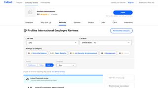 
                            13. Working at Profiles International: Employee Reviews | Indeed.com