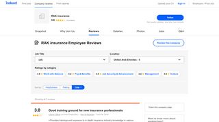 
                            11. Working at RAK insurance: Employee Reviews | Indeed.ae