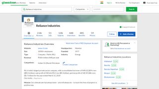 
                            12. Working at Reliance Life Sciences | Glassdoor.co.in