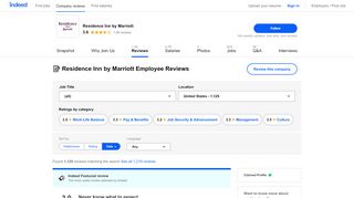 
                            8. Working at Residence Inn by Marriott: 613 Reviews | Indeed.com