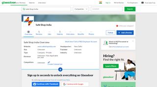 
                            9. Working at Safe Shop India | Glassdoor.co.in