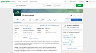 
                            9. Working at Saint Leo University | Glassdoor