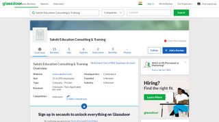 
                            12. Working at Sakshi Education Consulting & Training | Glassdoor.co.in