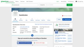 
                            7. Working at SameSystem | Glassdoor