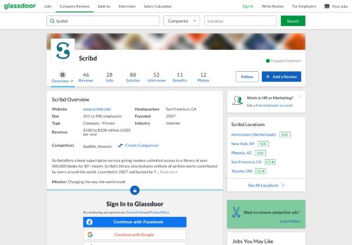 
                            12. Working at Scribd | Glassdoor