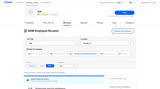 
                            4. Working at SDM: Employee Reviews | Indeed.com