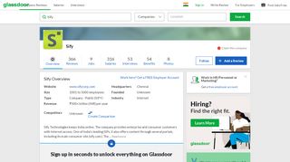 
                            10. Working at Sify | Glassdoor.co.in