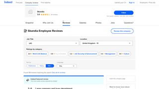 
                            11. Working at Skandia in Southampton: Employee Reviews | Indeed.co.uk