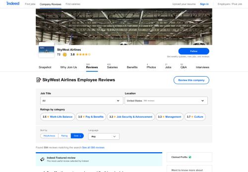 
                            11. Working at SkyWest Airlines: 440 Reviews | Indeed.com