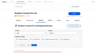 
                            11. Working at Southern Travels Pvt. Ltd: Employee Reviews | Indeed.co.in