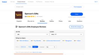 
                            10. Working at Spencer's Gifts: 115 Reviews | Indeed.co.in
