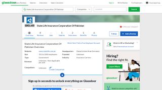 
                            10. Working at State Life Insurance Corporation Of Pakistan | Glassdoor