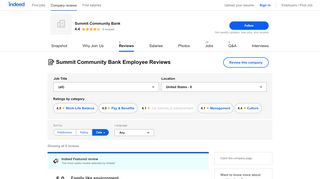 
                            10. Working at Summit Community Bank: Employee Reviews | ...