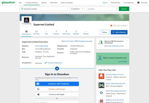 
                            13. Working at Supernet Limited | Glassdoor.co.uk