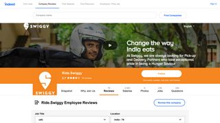 
                            7. Working at Swiggy: 58 Reviews | Indeed.co.in