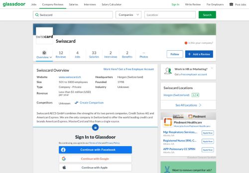 
                            12. Working at Swisscard | Glassdoor
