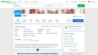 
                            6. Working at SYKES | Glassdoor