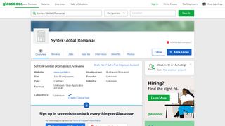 
                            12. Working at Syntek Global (Romania) | Glassdoor