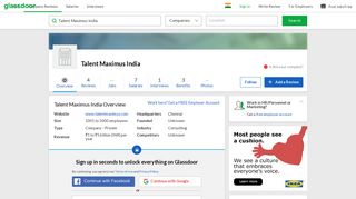 
                            11. Working at Talent Maximus India | Glassdoor.co.in