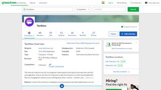 
                            9. Working at TextNow | Glassdoor.co.in