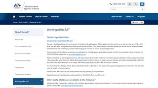 
                            7. Working at the AAT | Administrative Appeals Tribunal