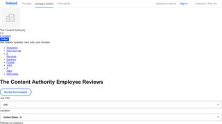 
                            7. Working at The Content Authority: Employee Reviews | Indeed.com