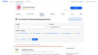 
                            7. Working at The Cotton On Group: 76 Reviews | Indeed.com