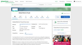 
                            6. Working at The Global Work & Travel Co. | Glassdoor