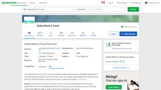 
                            12. Working at The Global Work & Travel Co. | Glassdoor.ca